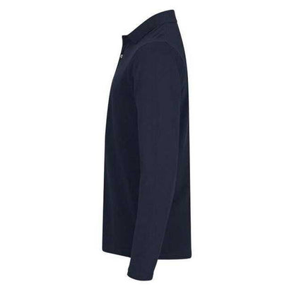 Dark Navy - Side - Clique Mens Premium Stretch Long-Sleeved Polo Shirt