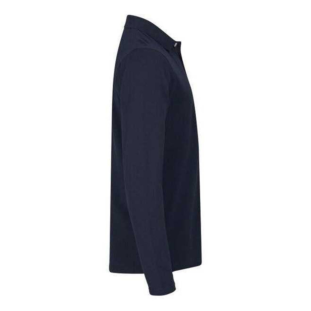 Dark Navy - Lifestyle - Clique Mens Premium Stretch Long-Sleeved Polo Shirt