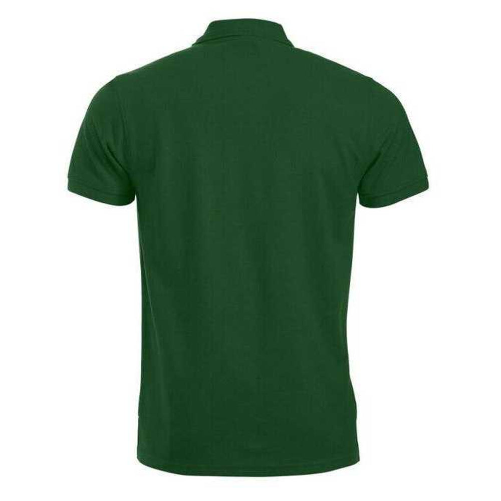 Bottle Green - Back - Clique Mens Manhattan Polo Shirt