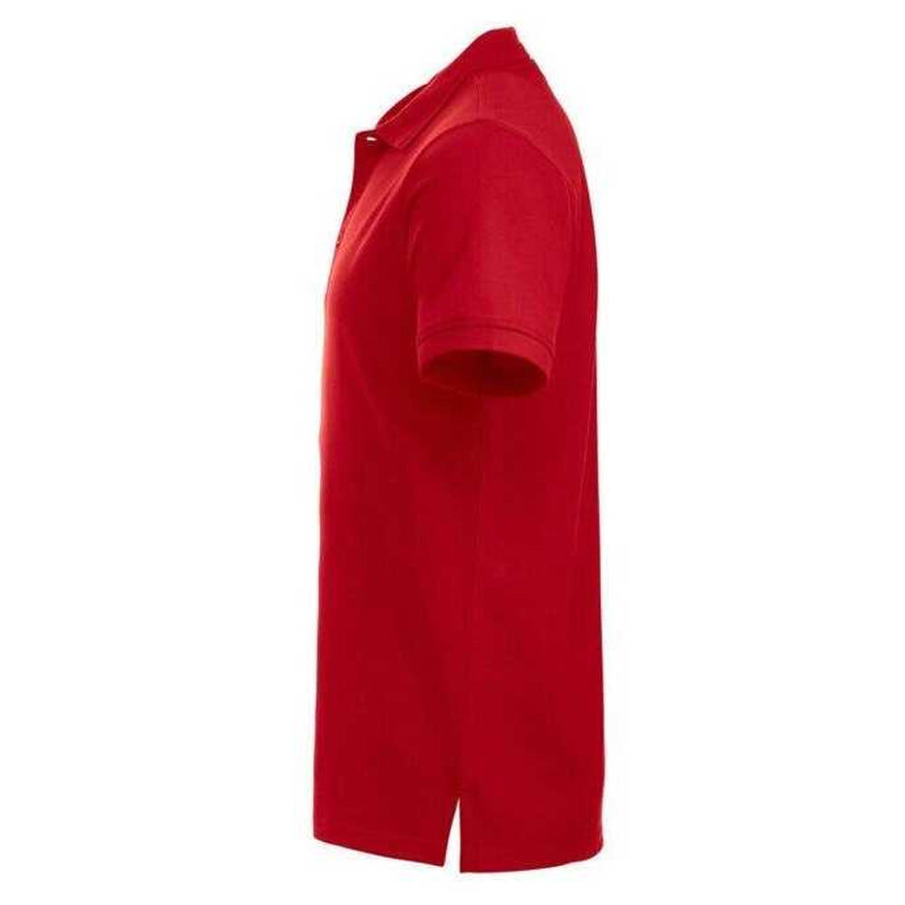 Red - Side - Clique Mens Manhattan Polo Shirt