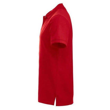 Red - Side - Clique Mens Manhattan Polo Shirt