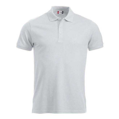 White - Front - Clique Mens Manhattan Polo Shirt