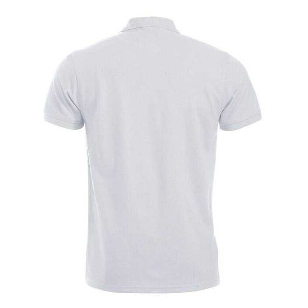 White - Back - Clique Mens Manhattan Polo Shirt