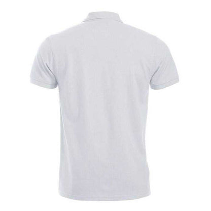 White - Back - Clique Mens Manhattan Polo Shirt