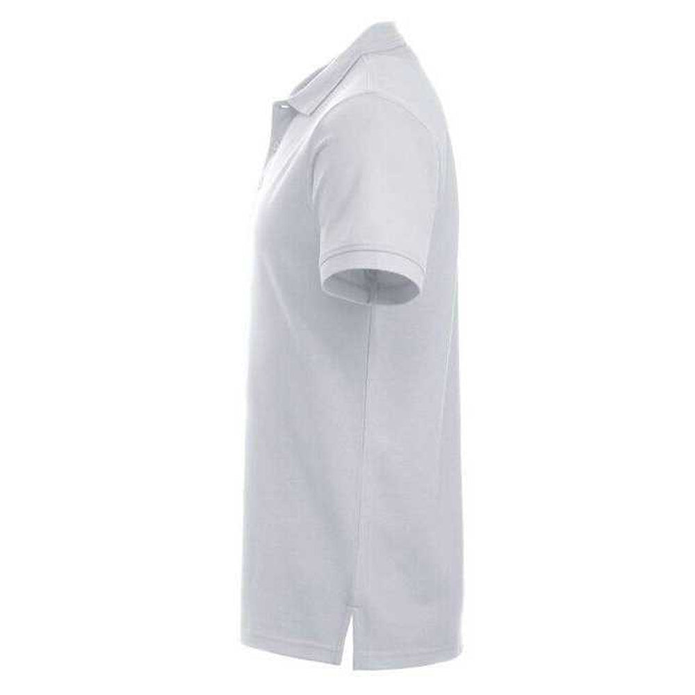 White - Side - Clique Mens Manhattan Polo Shirt