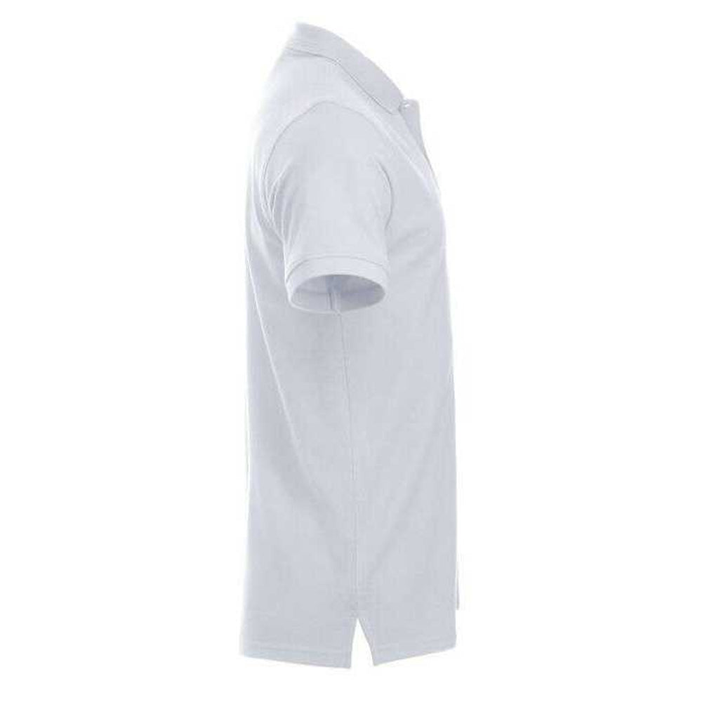 White - Lifestyle - Clique Mens Manhattan Polo Shirt