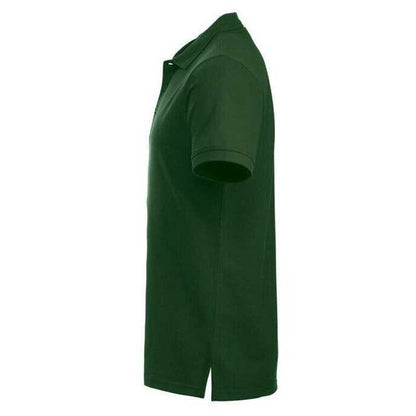 Bottle Green - Side - Clique Mens Manhattan Polo Shirt