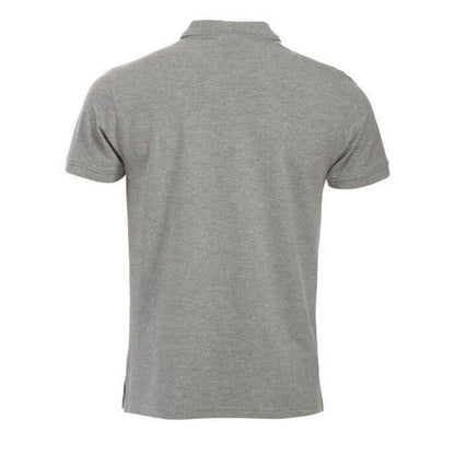 Grey Melange - Back - Clique Mens Manhattan Polo Shirt
