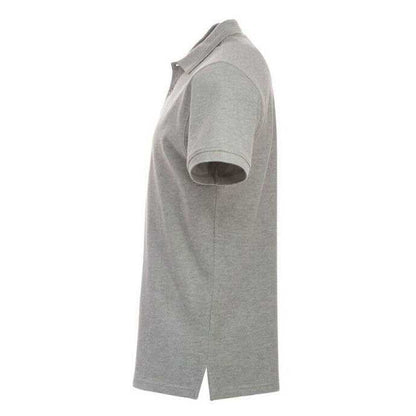 Grey Melange - Side - Clique Mens Manhattan Polo Shirt
