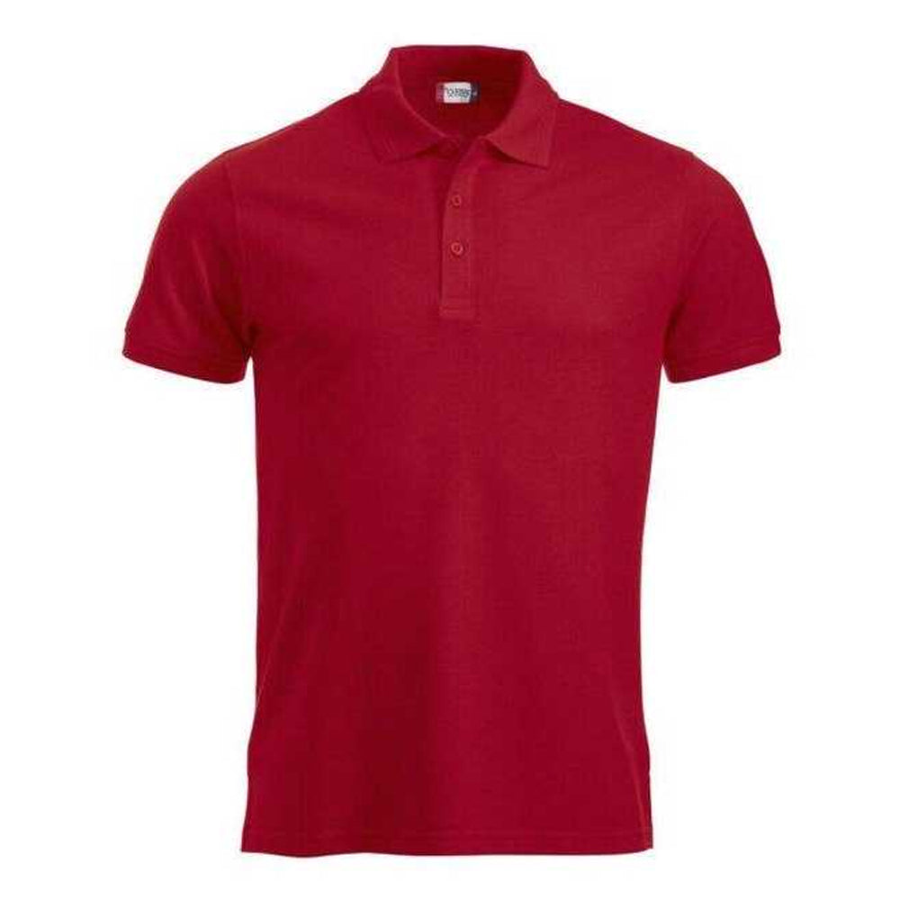 Red - Front - Clique Mens Manhattan Polo Shirt