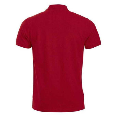 Red - Back - Clique Mens Manhattan Polo Shirt