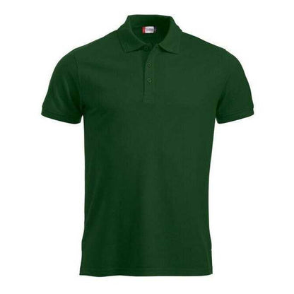 Bottle Green - Front - Clique Mens Manhattan Polo Shirt