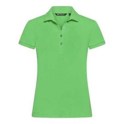 Lime Green - Front - Cutter & Buck Womens-Ladies Virtue Golf Polo Shirt