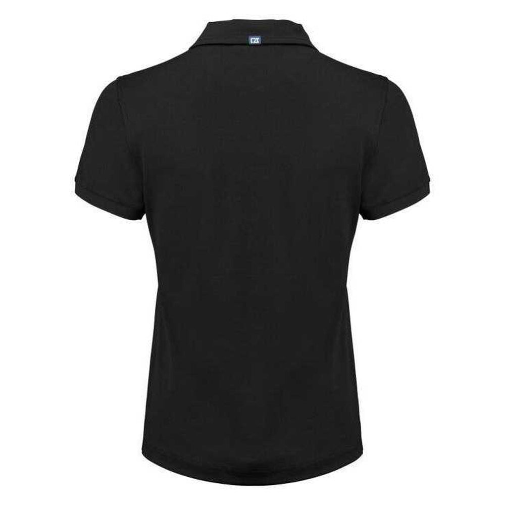 Black - Back - Cutter & Buck Womens-Ladies Virtue Golf Polo Shirt