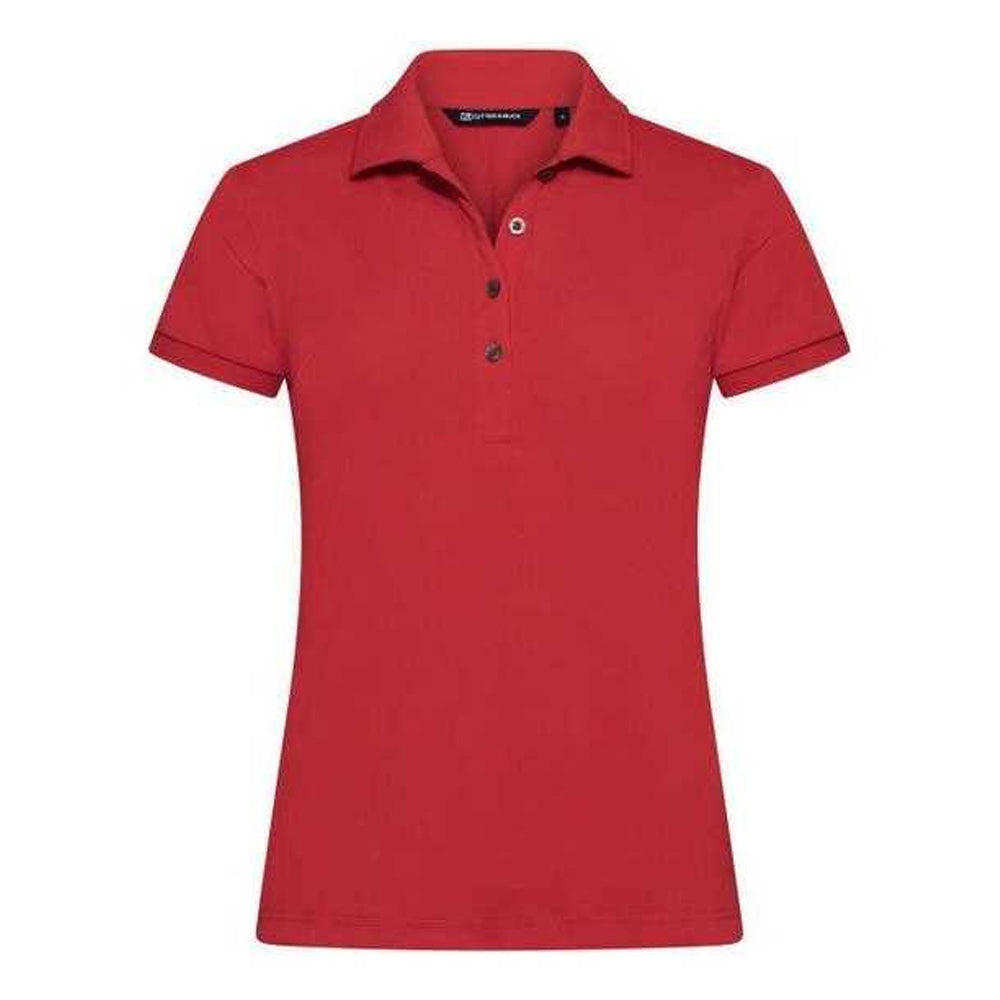 Red - Front - Cutter & Buck Womens-Ladies Virtue Golf Polo Shirt