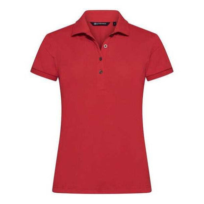 Red - Front - Cutter & Buck Womens-Ladies Virtue Golf Polo Shirt