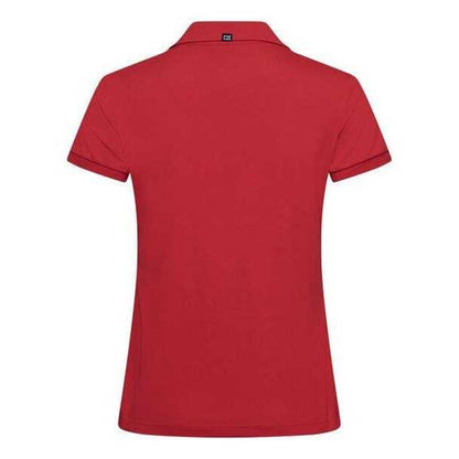 Red - Back - Cutter & Buck Womens-Ladies Virtue Golf Polo Shirt