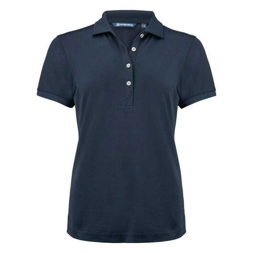 Dark Navy - Front - Cutter & Buck Womens-Ladies Virtue Golf Polo Shirt