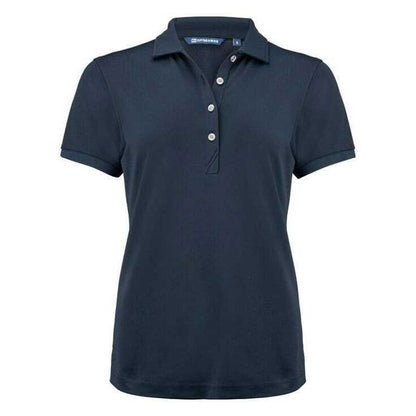 Dark Navy - Front - Cutter & Buck Womens-Ladies Virtue Golf Polo Shirt
