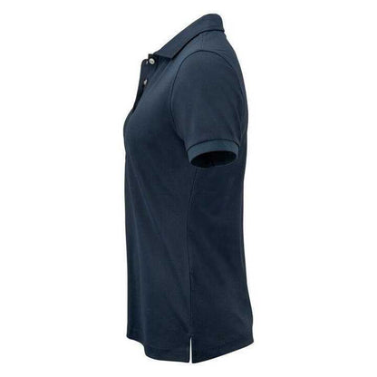 Dark Navy - Side - Cutter & Buck Womens-Ladies Virtue Golf Polo Shirt
