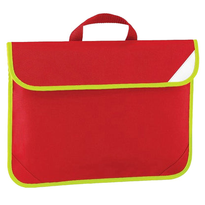 Classic Red - Front - Quadra Enhanced-Vis Book Bag - 4 Litres