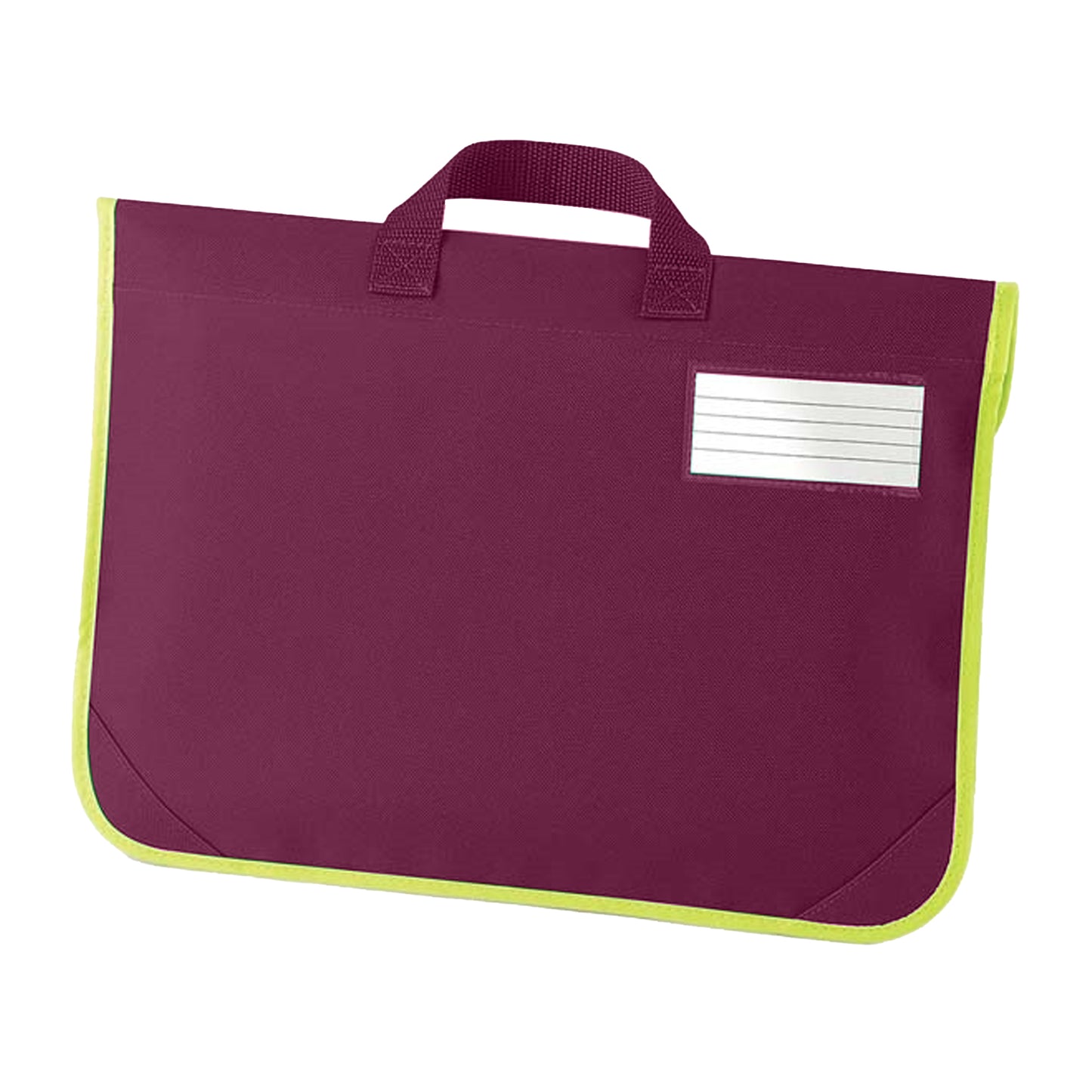 Burgundy - Back - Quadra Enhanced-Vis Book Bag - 4 Litres