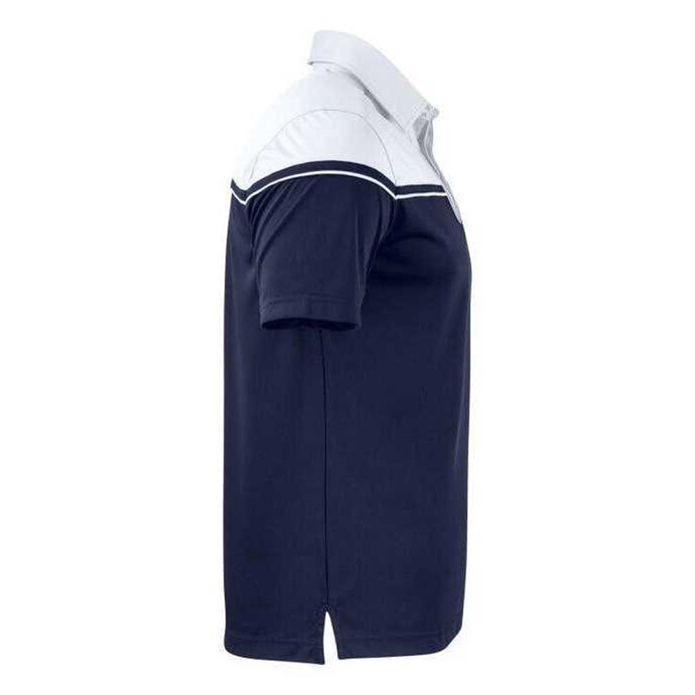 Dark Navy-White - Lifestyle - Cutter & Buck Mens Seabeck Colour Block Polo Shirt