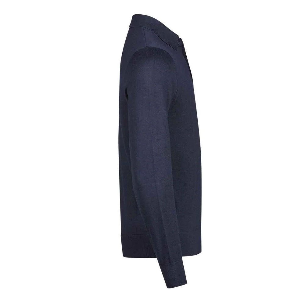 Navy - Lifestyle - Tee Jays Mens Long-Sleeved Polo Shirt