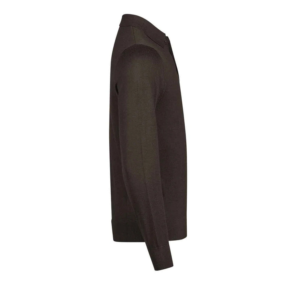 Mocha - Lifestyle - Tee Jays Mens Long-Sleeved Polo Shirt