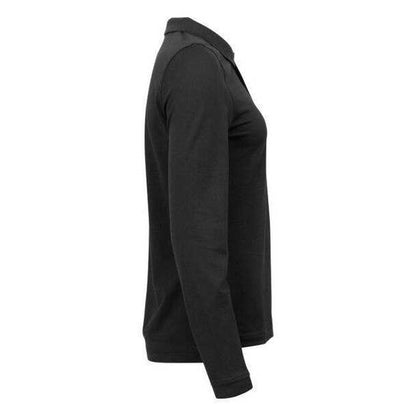 Black - Lifestyle - Cutter & Buck Womens-Ladies Advantage Long-Sleeved Polo Shirt