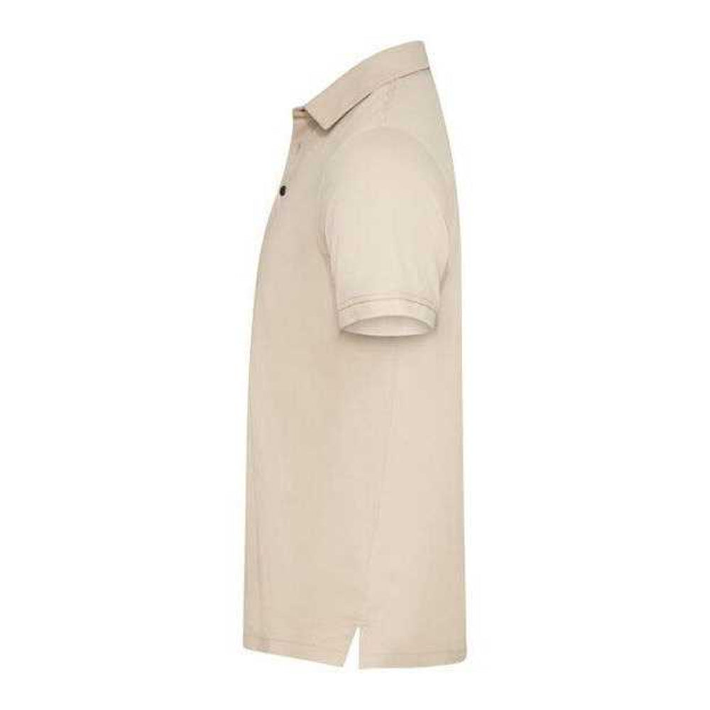 Beige - Side - Cutter & Buck Mens Advantage Premium Polo Shirt