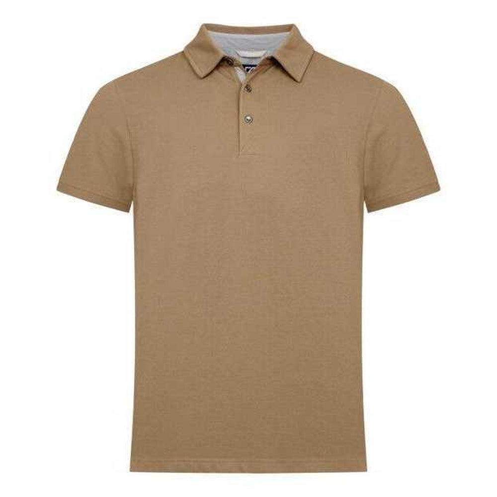 Khaki - Front - Cutter & Buck Mens Advantage Premium Polo Shirt