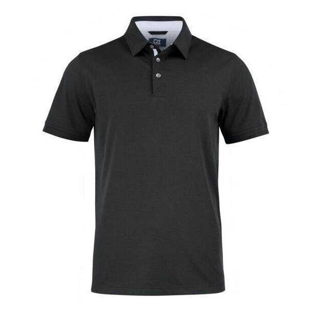 Black - Front - Cutter & Buck Mens Advantage Premium Polo Shirt