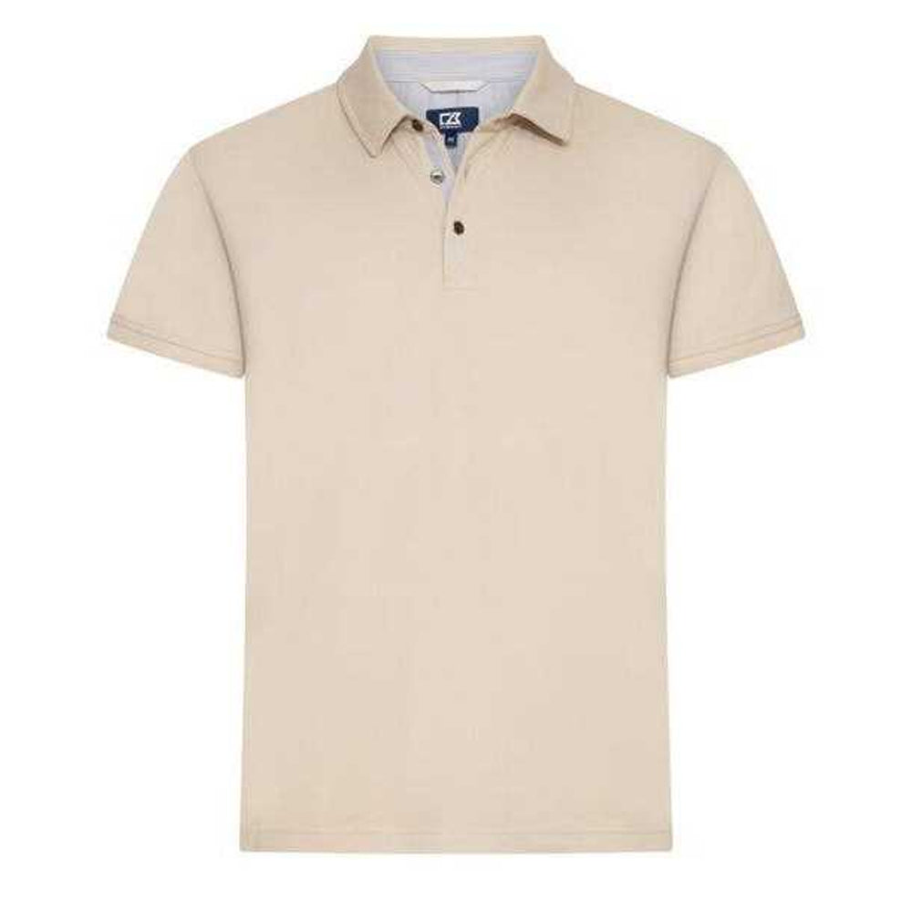 Beige - Front - Cutter & Buck Mens Advantage Premium Polo Shirt