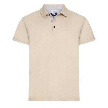 Beige - Front - Cutter & Buck Mens Advantage Premium Polo Shirt