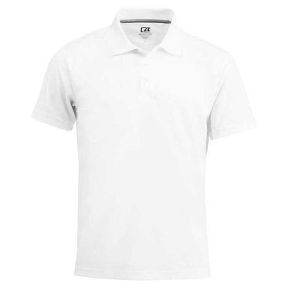 White - Front - Cutter & Buck Mens Polo Shirt