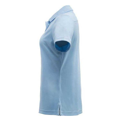 Light Blue - Side - Cutter & Buck Womens-Ladies Kelowna Polo Shirt