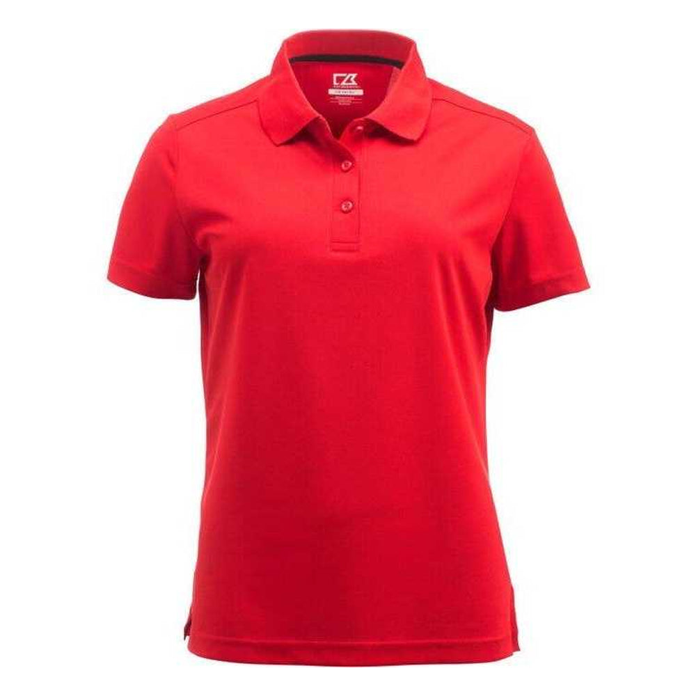 Red - Front - Cutter & Buck Womens-Ladies Kelowna Polo Shirt