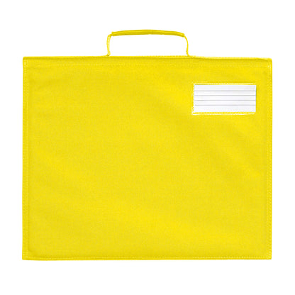 Yellow - Back - Quadra Classic Book Bag - 5 Litres