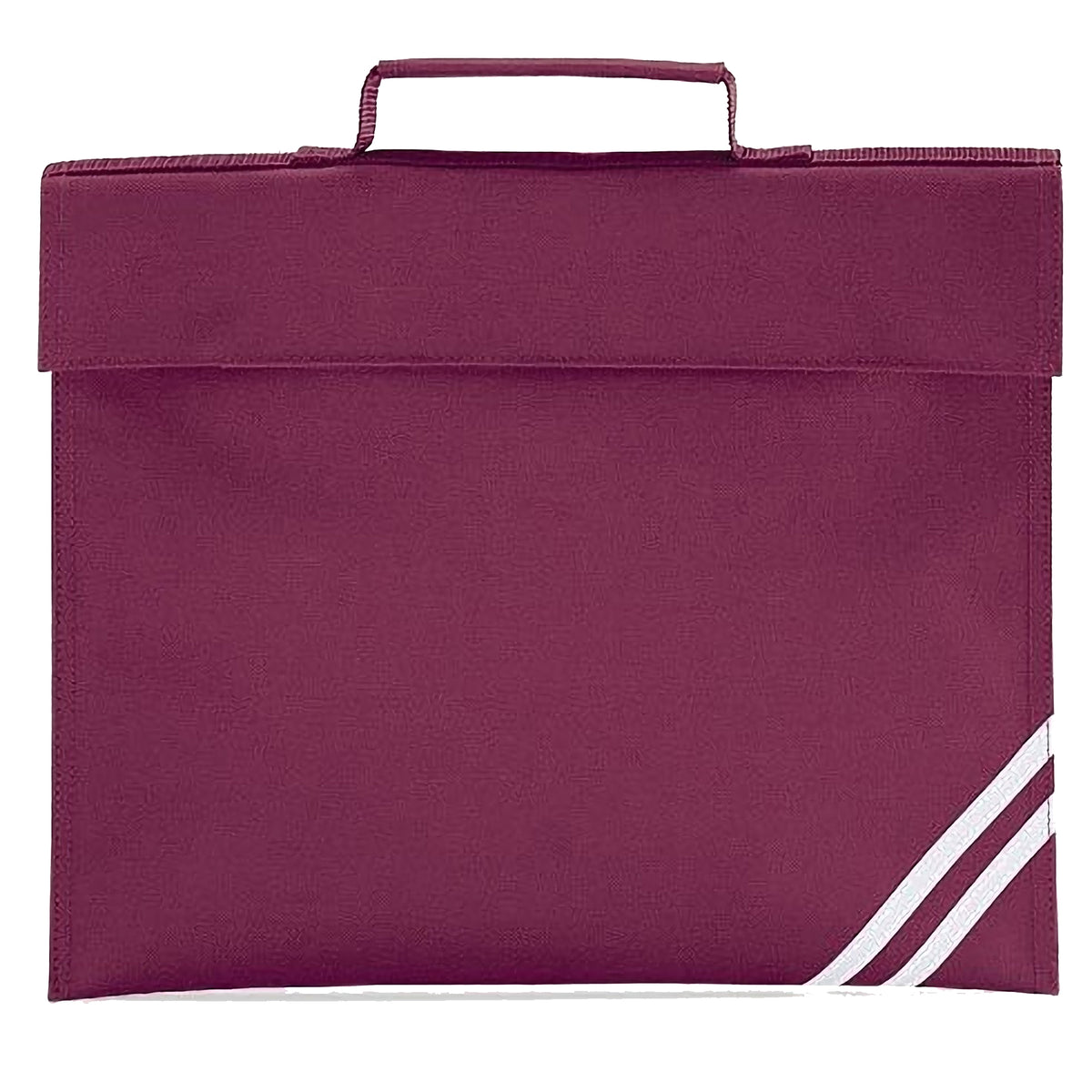 Burgundy - Front - Quadra Classic Book Bag - 5 Litres