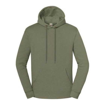 Classic Olive - Front - Fruit of the Loom Unisex Adult Iconic Premium Hoodie