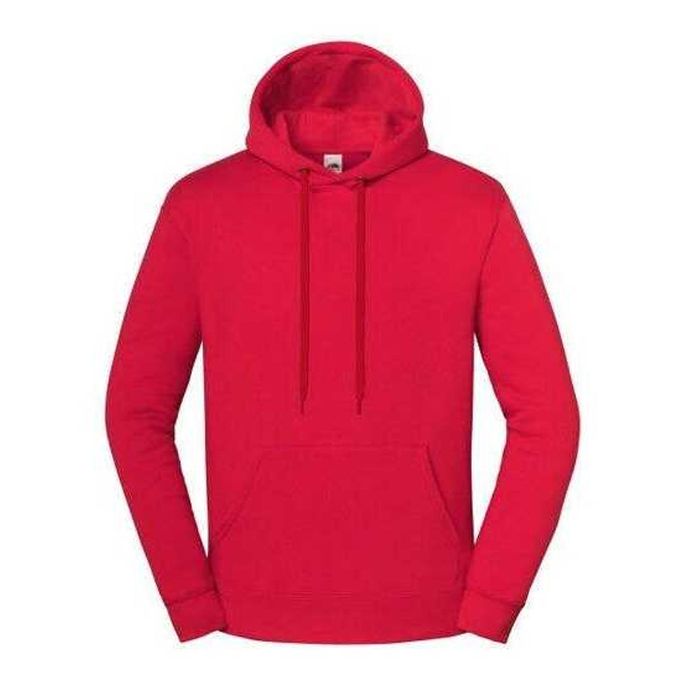 Red - Front - Fruit of the Loom Unisex Adult Iconic Premium Hoodie