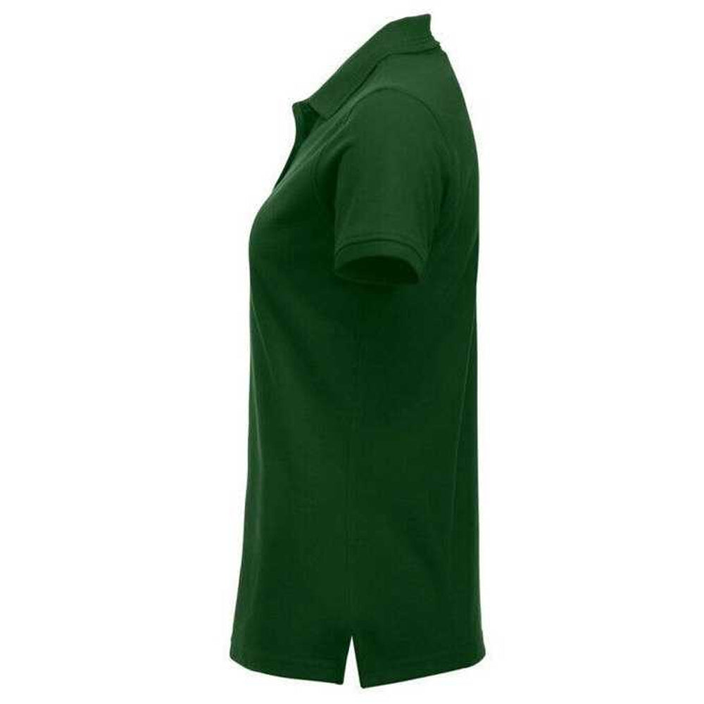 Bottle Green - Side - Clique Womens-Ladies Manhattan Polo Shirt