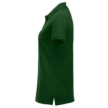 Bottle Green - Side - Clique Womens-Ladies Manhattan Polo Shirt