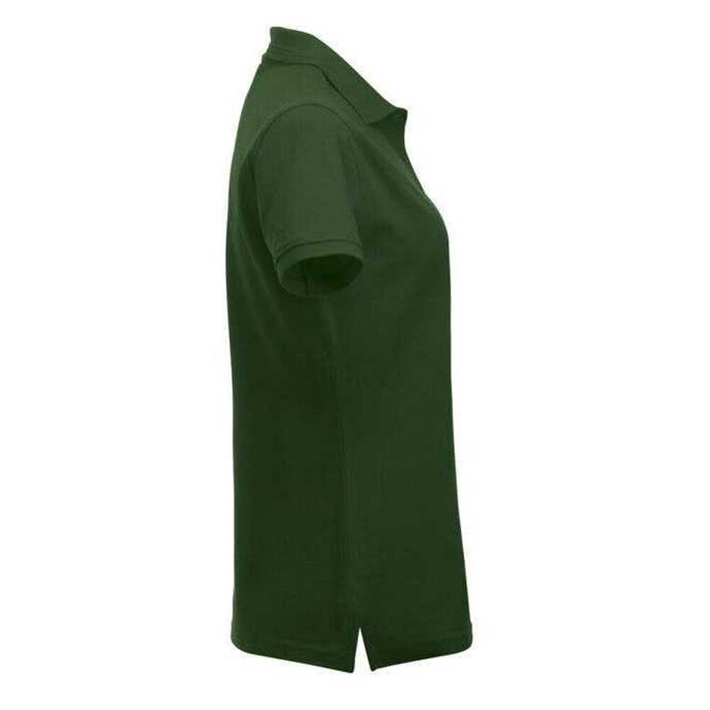 Bottle Green - Lifestyle - Clique Womens-Ladies Manhattan Polo Shirt
