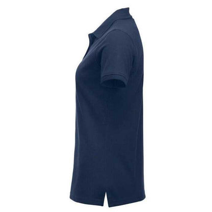 Dark Navy - Side - Clique Womens-Ladies Manhattan Polo Shirt