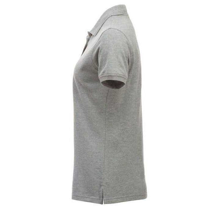 Grey Melange Melange - Side - Clique Womens-Ladies Manhattan Polo Shirt