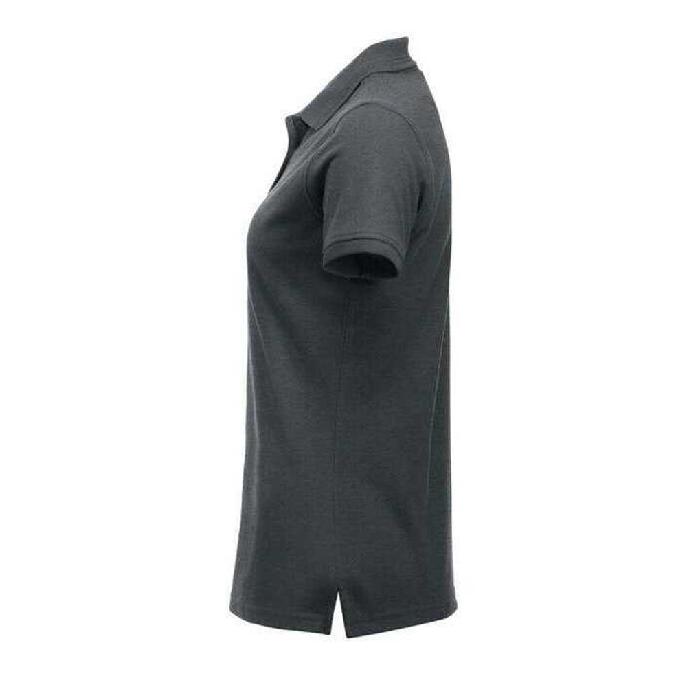 Anthracite Melange - Side - Clique Womens-Ladies Manhattan Polo Shirt
