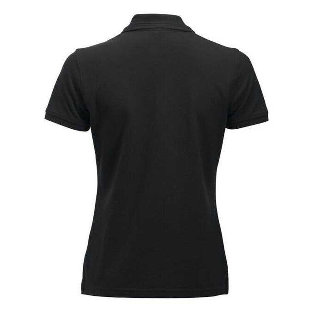 Black - Back - Clique Womens-Ladies Manhattan Polo Shirt