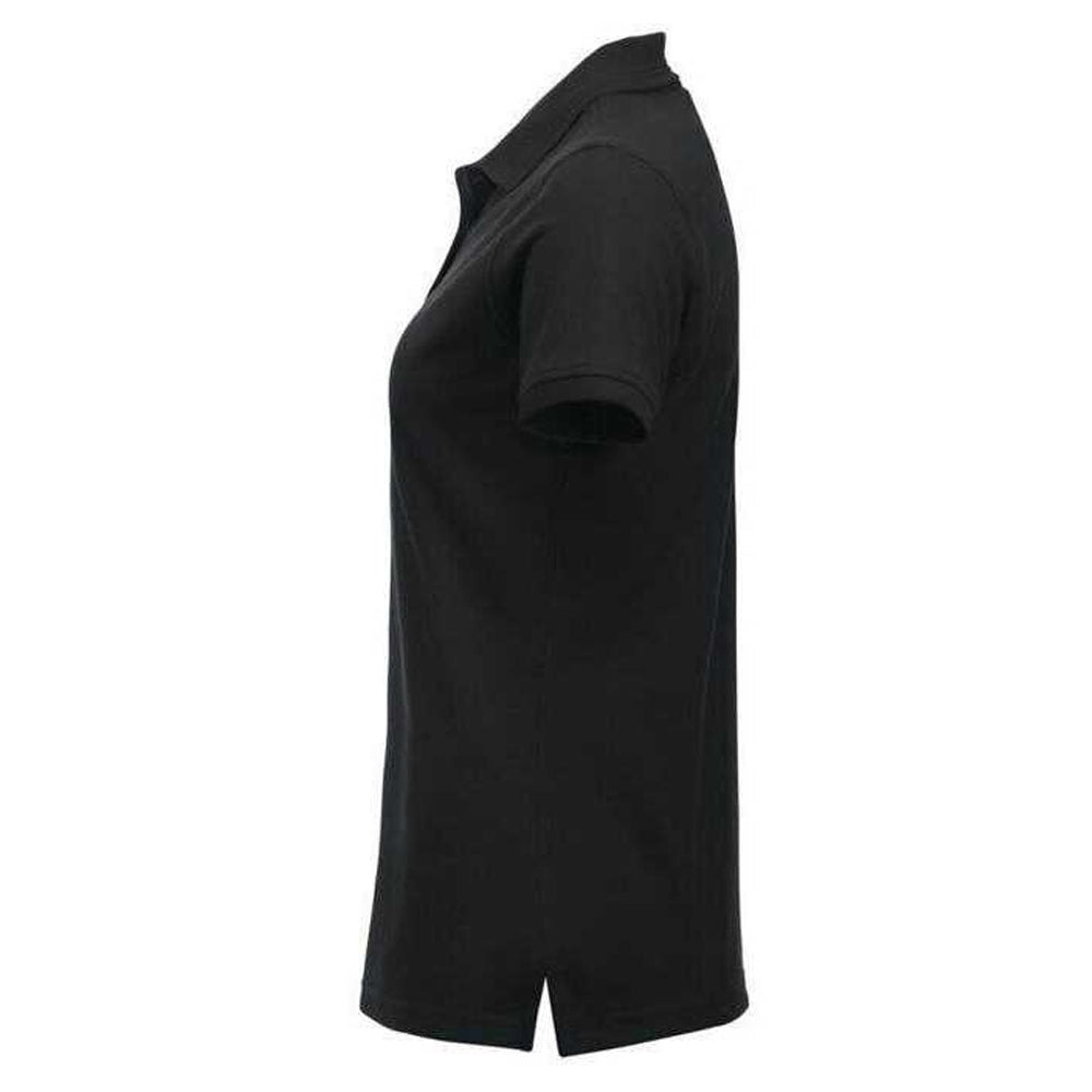 Black - Side - Clique Womens-Ladies Manhattan Polo Shirt